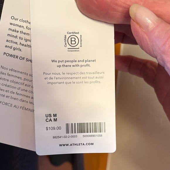 NWT Athleta slate gray sweater - Picture 5 of 5